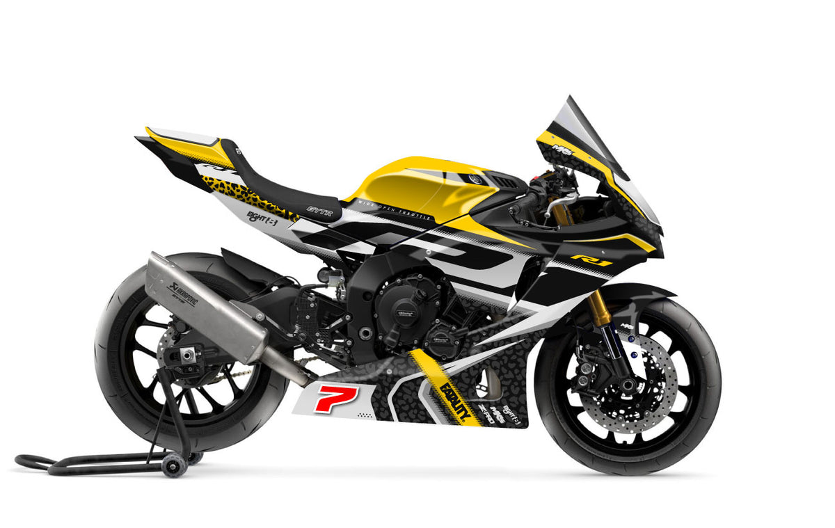 Yzf R1 Graphics Yamaha R1 2020 + Graphics-kit Design 1 Version 1 – MKS-Graphics