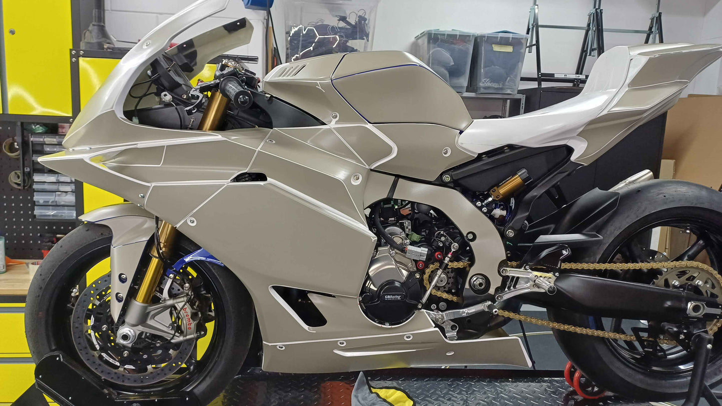YAMAHA R9 2025 & 2026 PLASTIC BIKE RACE FAIRINGS TEMPLATE