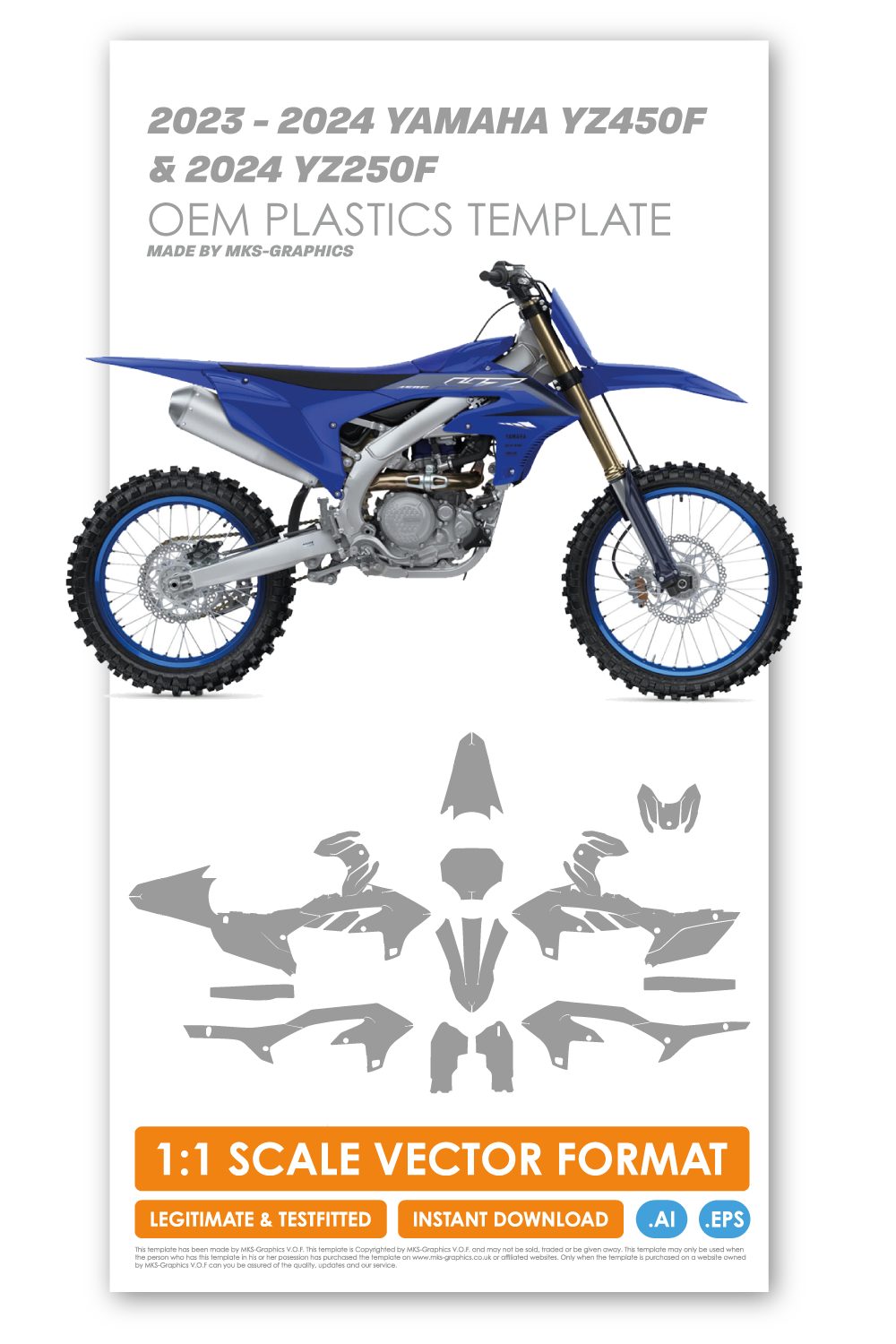 Yamaha Motocross Templates – MKS-Graphics