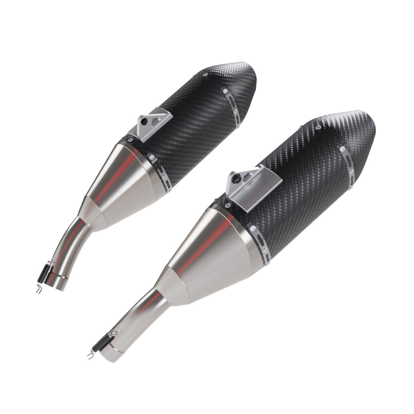 YOSHIMURA TWIN EXHAUST 3D MODEL (.OBJ AND .BLEND)