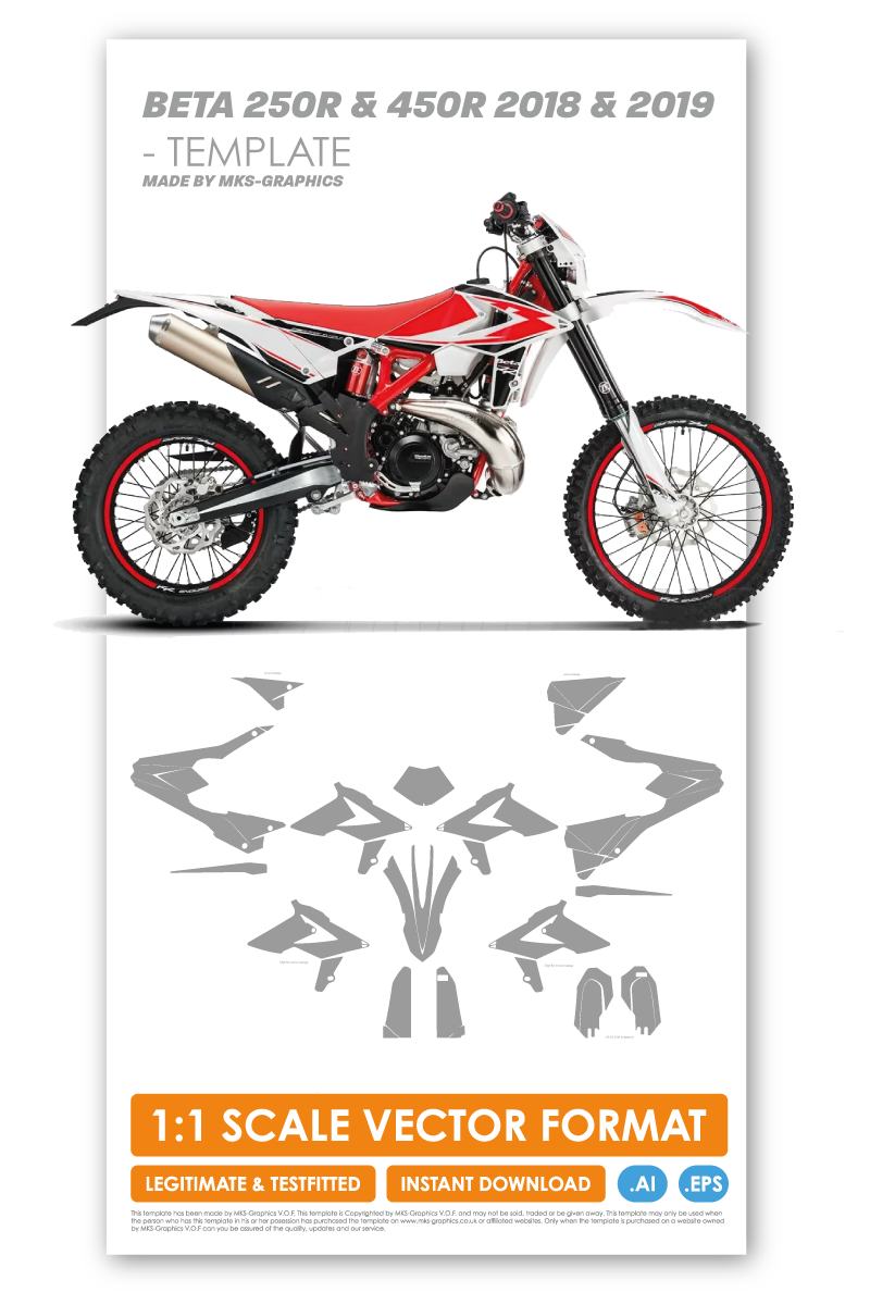 BETA 250R & 450R 2018 & 2019 TEMPLATE