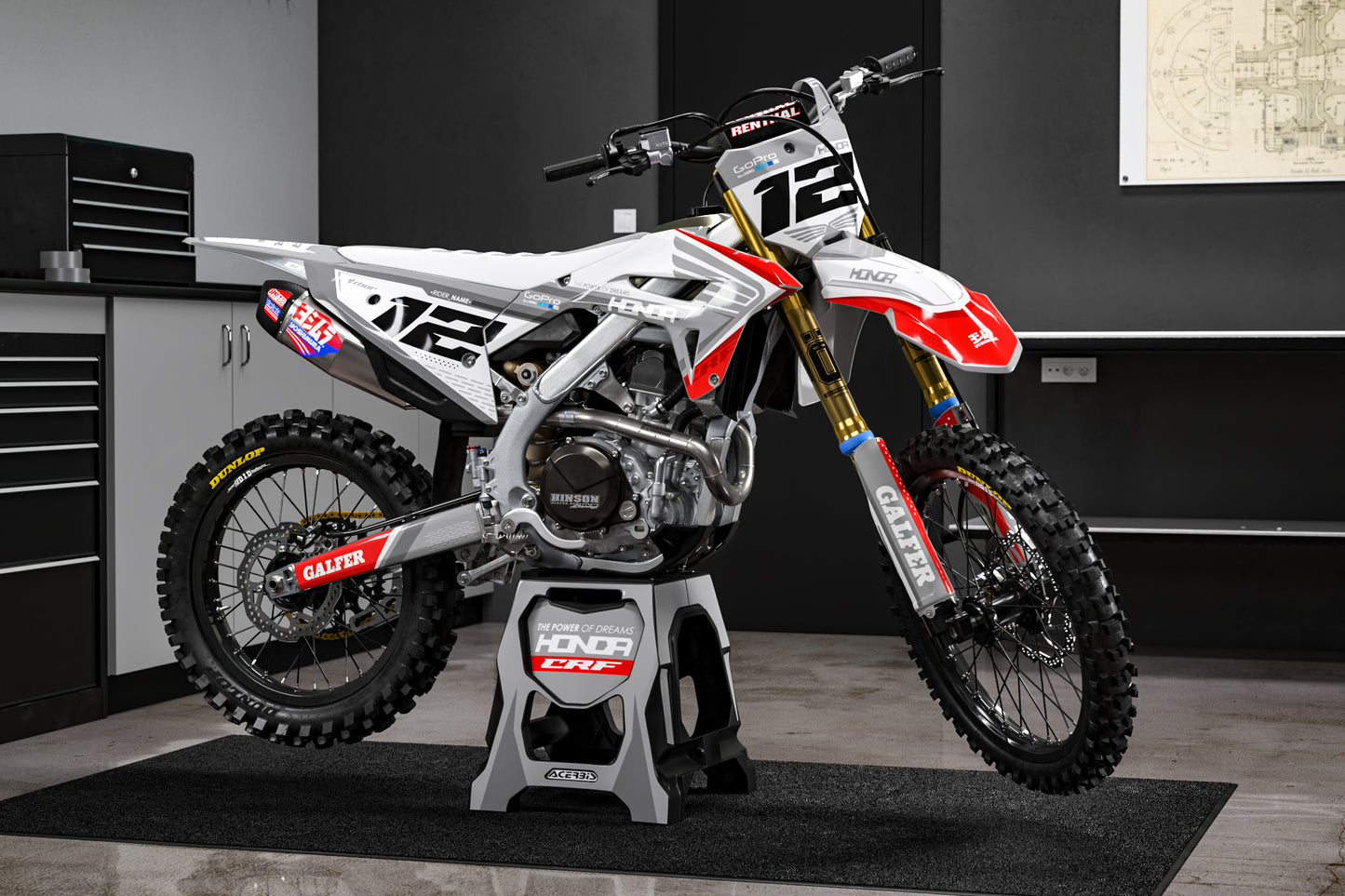 HONDA - KEPLAR - PRE-MADE DESIGN (HONDA CRF450R 2021 - 2022 - 2023 - 2024)