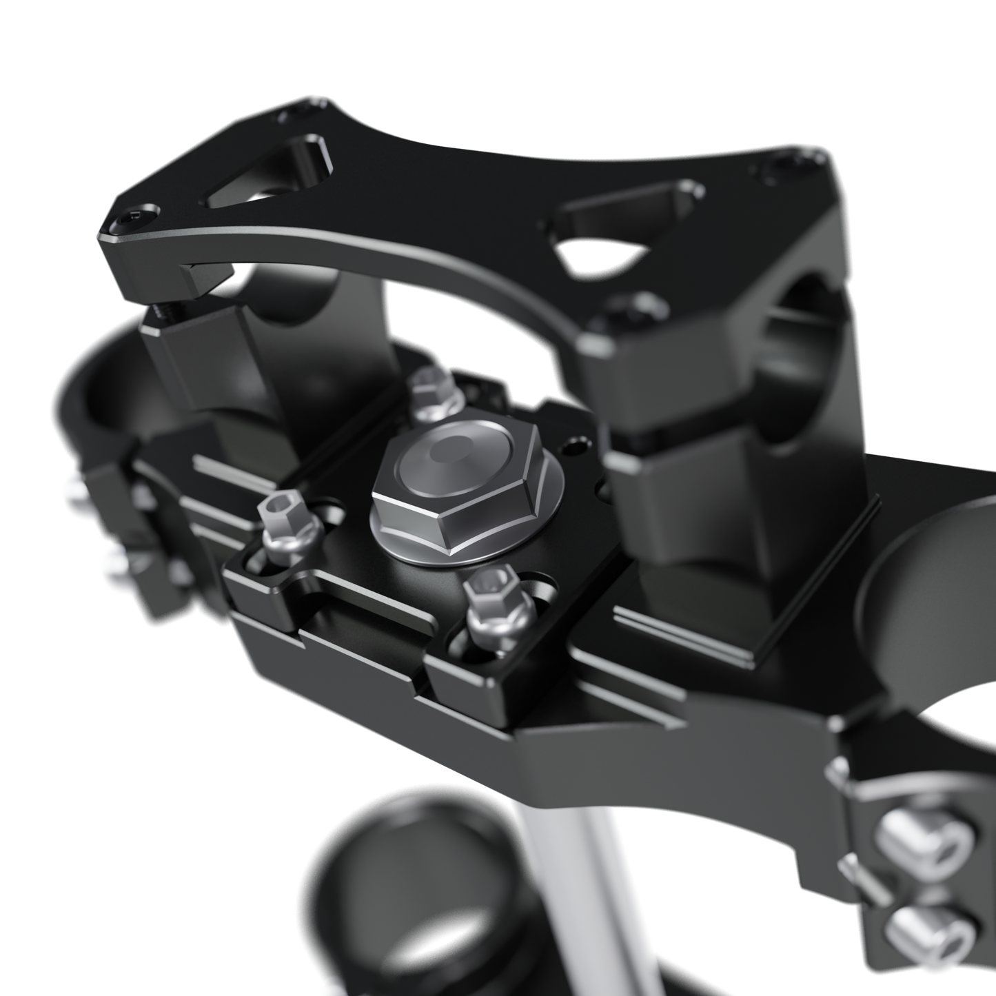 FAOR TRIPLE CLAMP ASSEMBLY FOR DIRTBIKES 3D MODEL (.OBJ AND .BLEND)