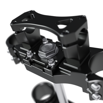 FAOR TRIPLE CLAMP ASSEMBLY FOR DIRTBIKES 3D MODEL (.OBJ AND .BLEND)