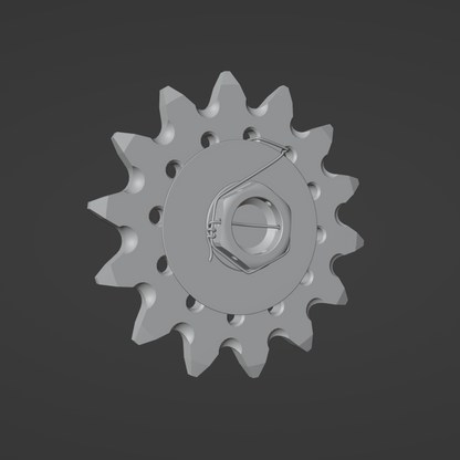 UNIVERSAL FRONT SPROCKET FOR DIRTBIKES 3D MODEL (.OBJ AND .BLEND)