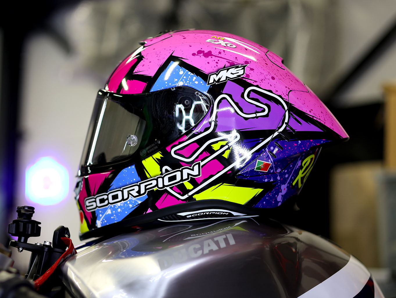 cartoon scropion motorcycle helmet SCORPION EXO AIR R-1 EVO 2 LARGE TEMPLATE – MKS-Graphics
