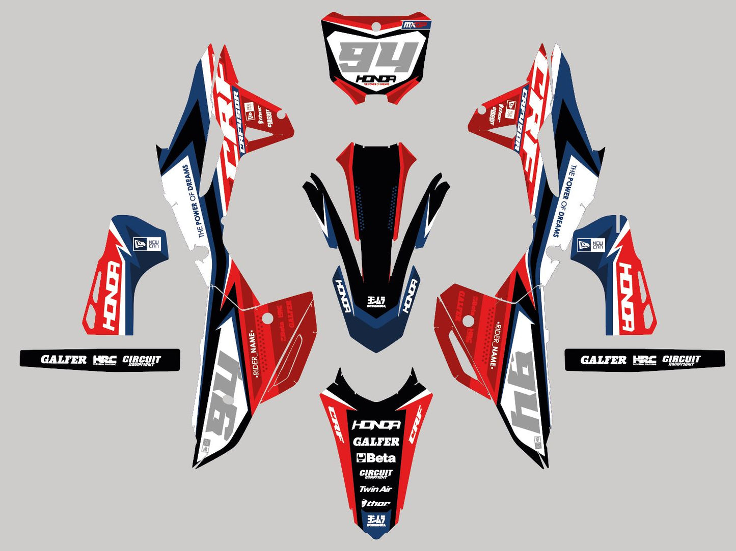 HONDA - IMPERATOR - PRE-MADE DESIGN (HONDA CRF450R 2021 - 2022 - 2023 - 2024)