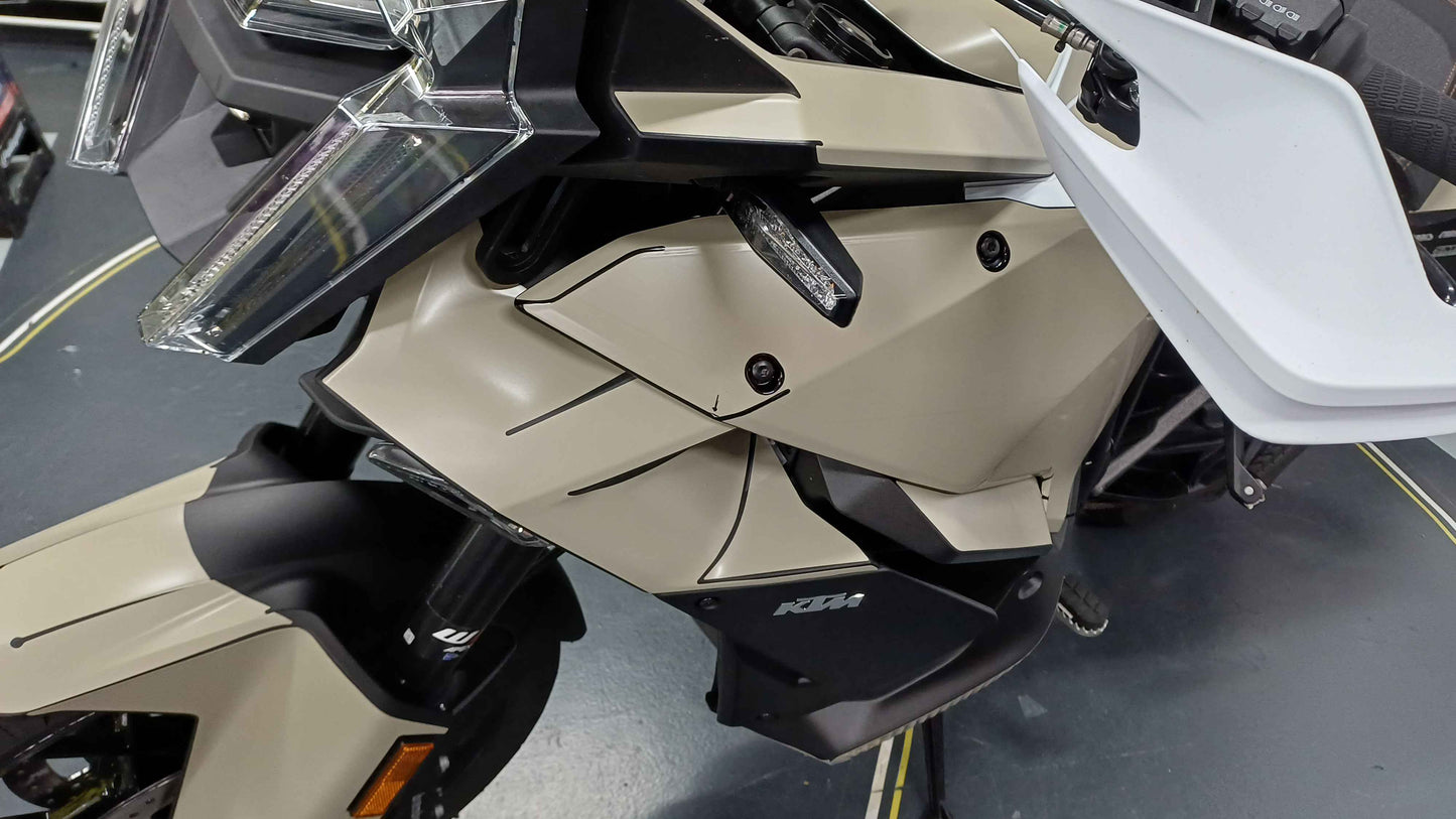 KTM 1390 SUPER ADVENTURE S 2025 & 2026 OEM PLASTICS/FAIRINGS TEMPLATE