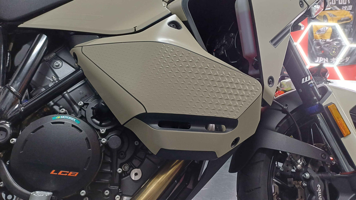 KTM 1390 SUPER ADVENTURE S 2025 & 2026 OEM PLASTICS/FAIRINGS TEMPLATE