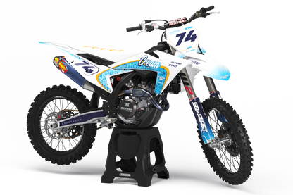 KTM - CREAM LIGHT BLUE - PRE-MADE DESIGN (KTM - SX - SXF 2023)