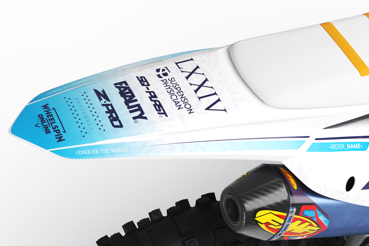 KTM - CREAM LIGHT BLUE - PRE-MADE DESIGN (KTM - SX - SXF 2023)