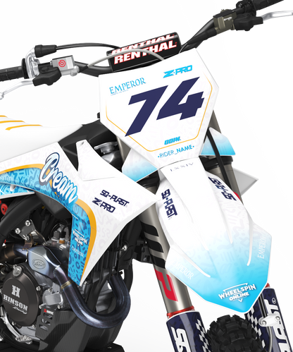 KTM - CREAM LIGHT BLUE - PRE-MADE DESIGN (KTM - SX - SXF 2023)