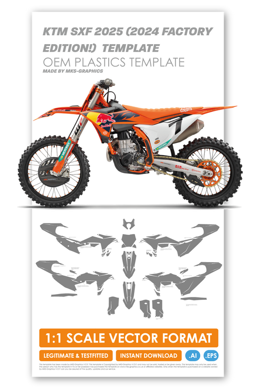 KTM SX / SXF 2024 FACTORY EDITION AND 2025 SX & SXF FULL TEMPLATE