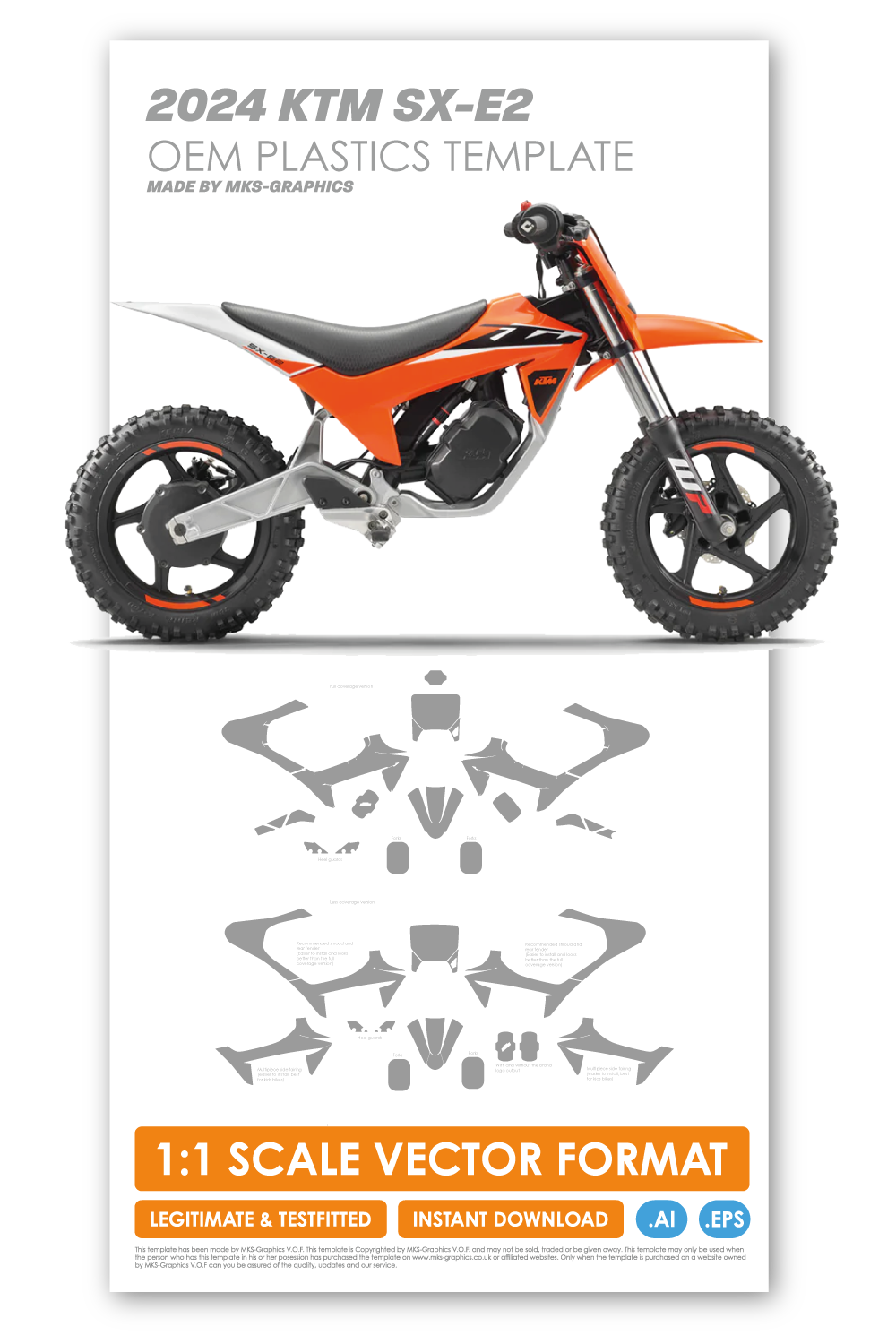 KTM SX-E2 2024 TEMPLATE (OEM PLASTICS) – MKS-Graphics