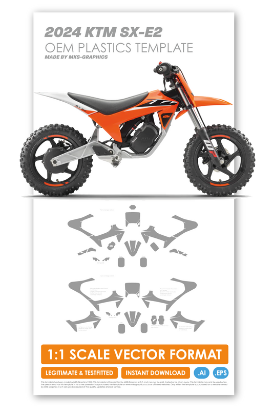 KTM SX-E2 2024 TEMPLATE (OEM PLASTICS)