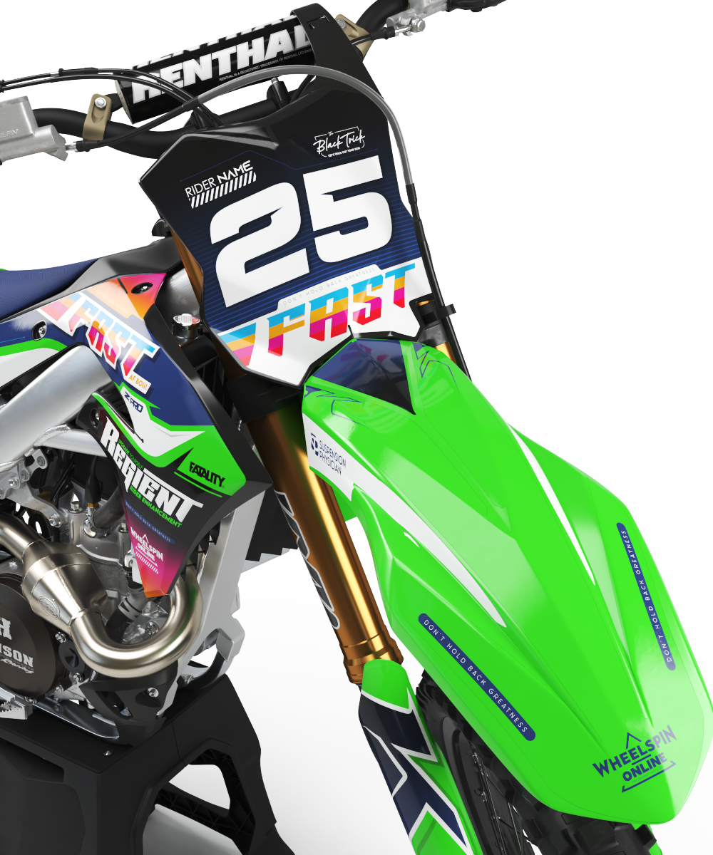 KAWASAKI - FASTAF - PRE-MADE DESIGN (KAWASAKI KX250F KX450F 2019 - 2020 - 2021 - 2022 - 2023 - 2024)