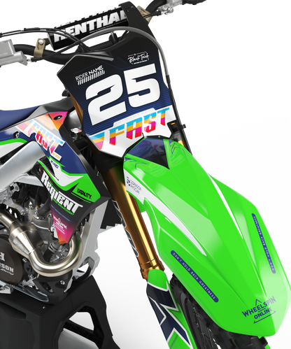 KAWASAKI - FASTAF - PRE-MADE DESIGN (KAWASAKI KX250F KX450F 2019 - 2020 - 2021 - 2022 - 2023 - 2024)