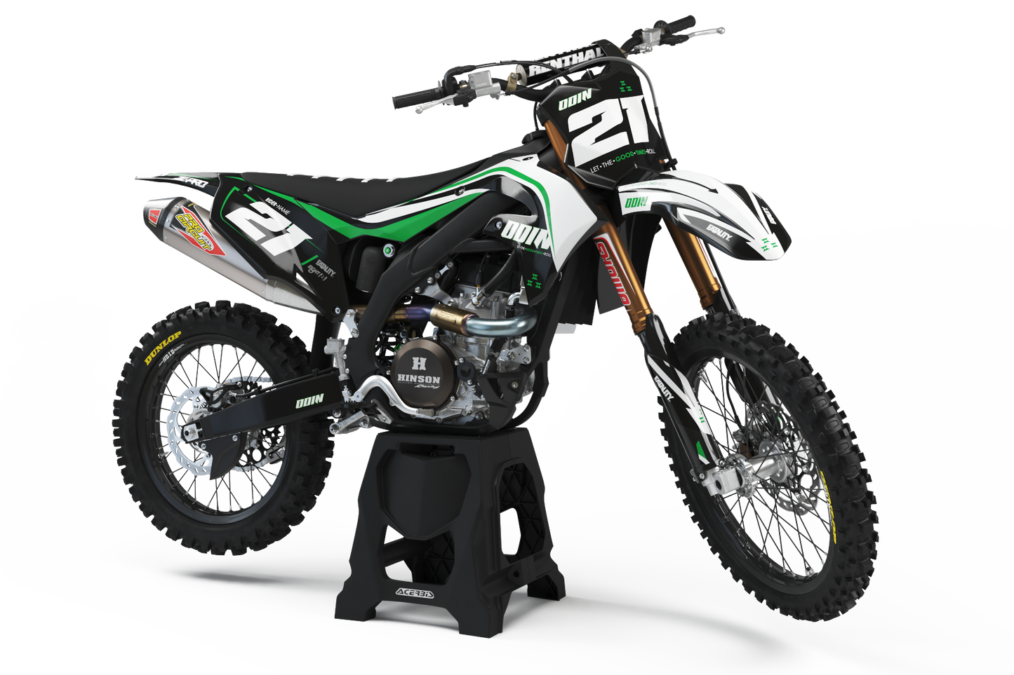 KAWASAKI - FLOW - PRE-MADE DESIGN (KAWASAKI KX250F KX450F 2019 - 2020 - 2021 - 2022 - 2023 - 2024)