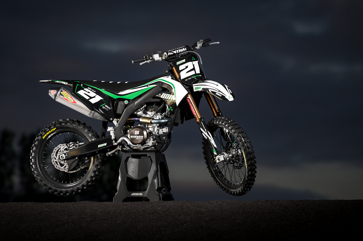 KAWASAKI - FLOW - PRE-MADE DESIGN (KAWASAKI KX250F KX450F 2019 - 2020 - 2021 - 2022 - 2023 - 2024)