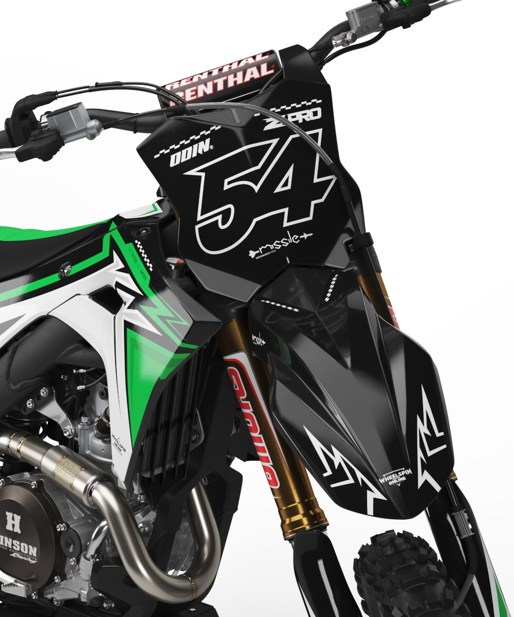 KAWASAKI - GREEN - PRE-MADE DESIGN (KAWASAKI KX450 2024 - 2025)