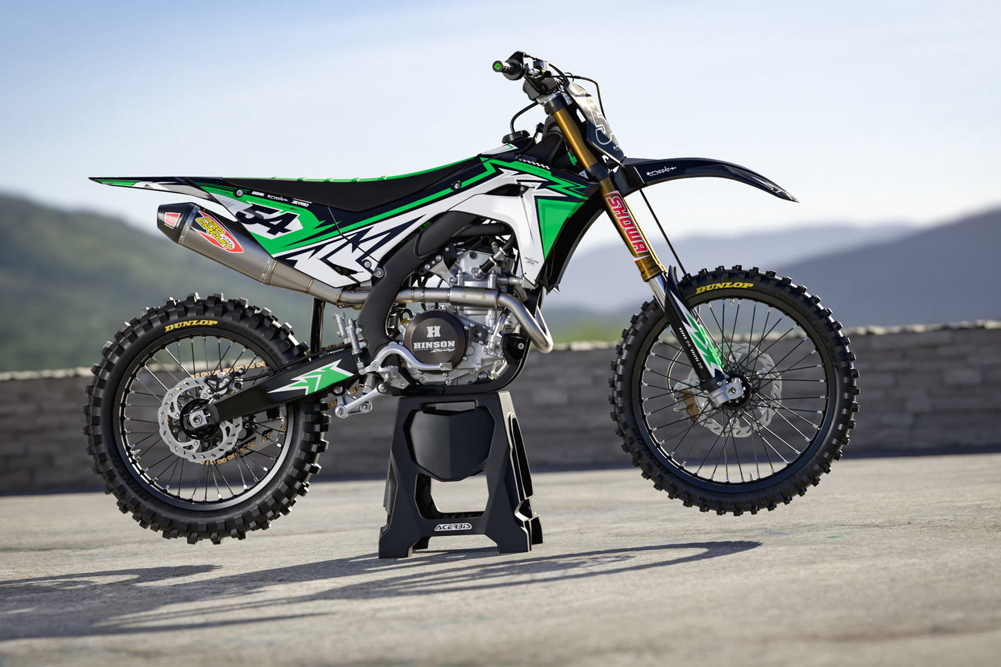 KAWASAKI - GREEN - PRE-MADE DESIGN (KAWASAKI KX450 2024 - 2025)