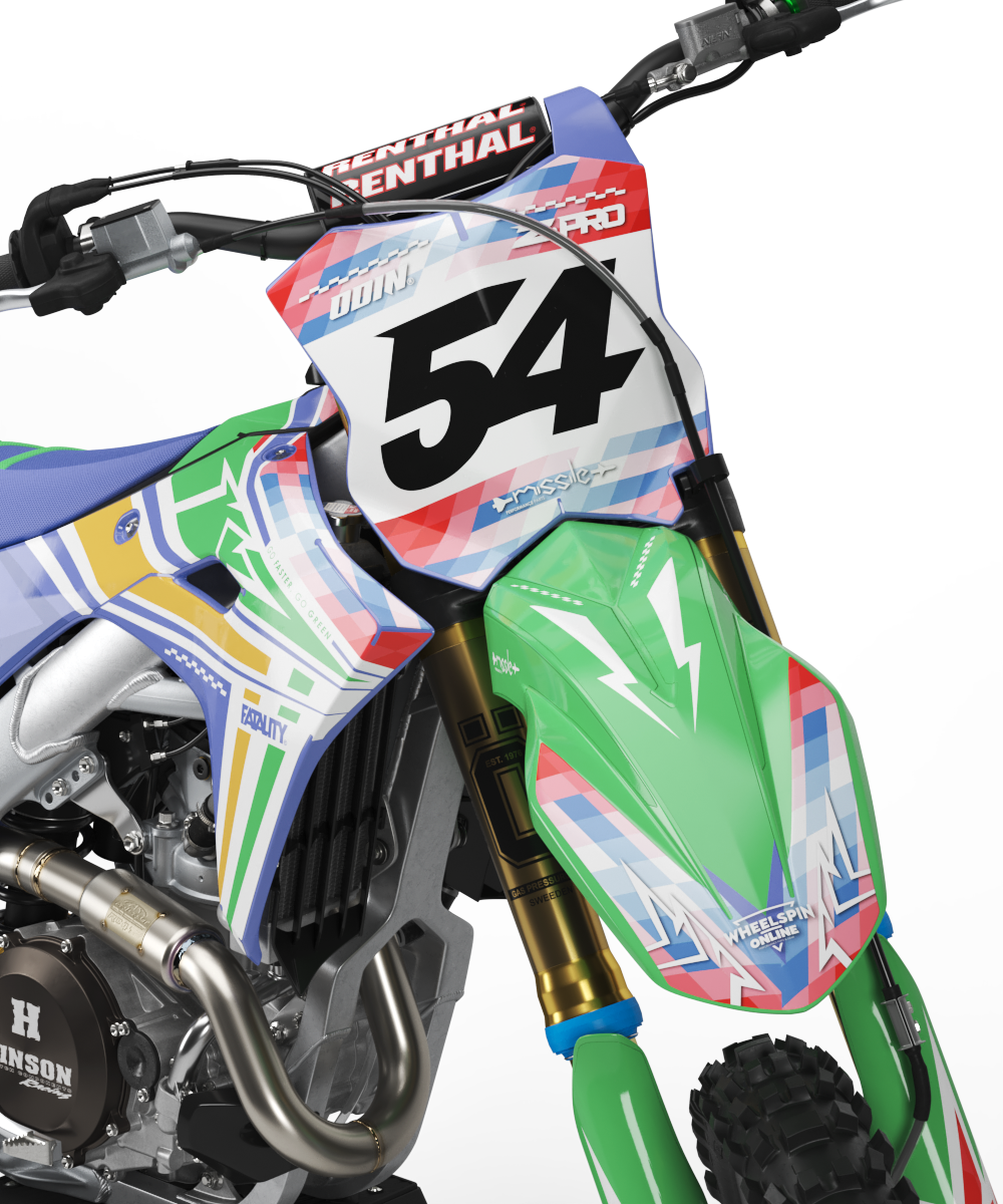 KAWASAKI - PASTEL - PRE-MADE DESIGN (KAWASAKI KX450 2024 - 2025)