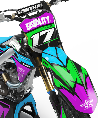 KAWASAKI - SYNTH - PRE-MADE DESIGN (KAWASAKI KX250F KX450F 2019 - 2020 - 2021 - 2022 - 2023 - 2024)