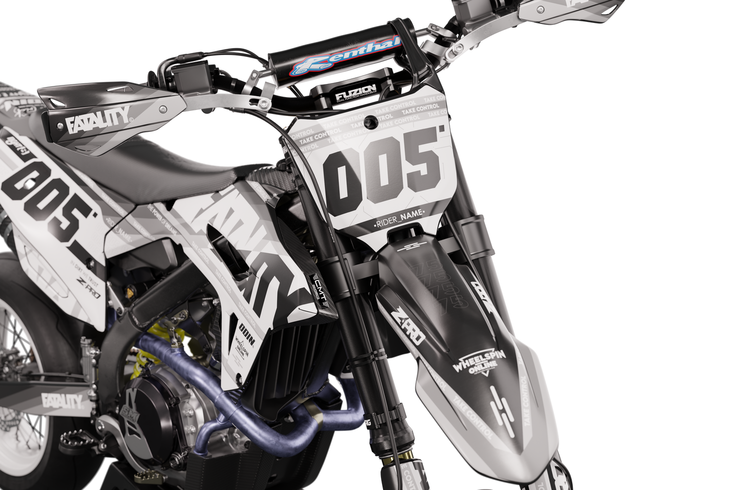 HONDA - NOIR - PRE-MADE DESIGN (HONDA CRF450R 2021 - 2022 - 2023 - 2024)