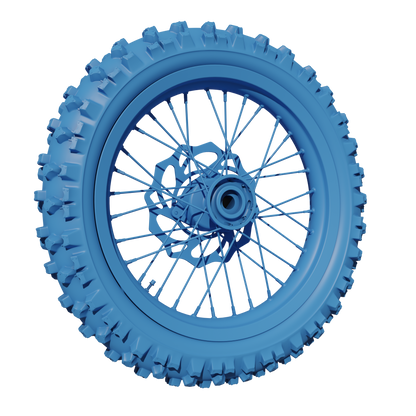 65CC FRONT WHEEL ASSEMBLY 3D MODEL (.OBJ AND .BLEND)