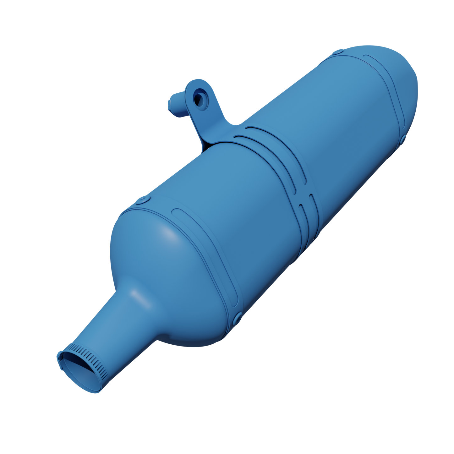 SCALVINI 2-STROKE EXHAUST 3D MODEL (.OBJ AND .BLEND)