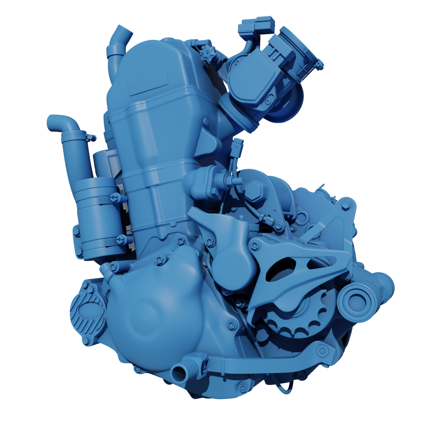 HONDA CRF450R 2021 ENGINE 3D MODEL (.OBJ AND .BLEND)