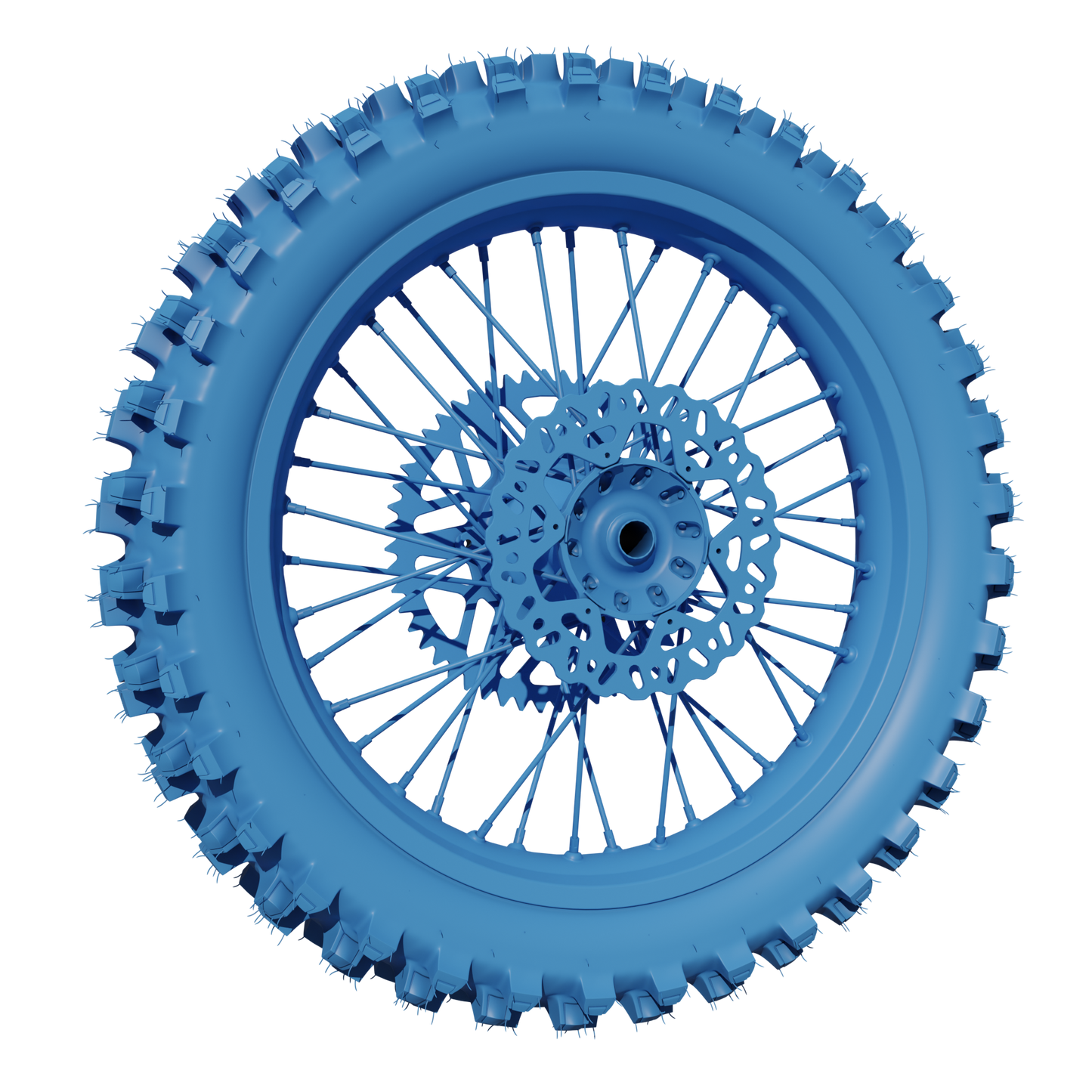 125CC + REAR WHEEL ASSEMBLY FOR DIRTBIKES 3D MODEL (.OBJ AND .BLEND)