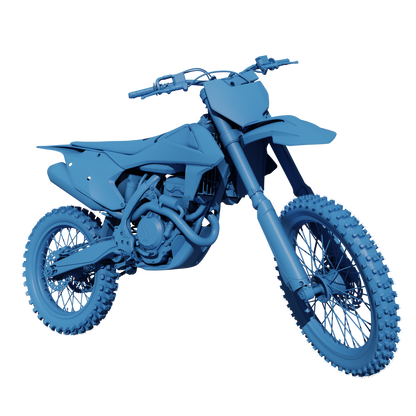 FULL KTM SX250F 2016, 2017 & 2018 3D DIRTBIKE MODEL (.OBJ AND .BLEND)