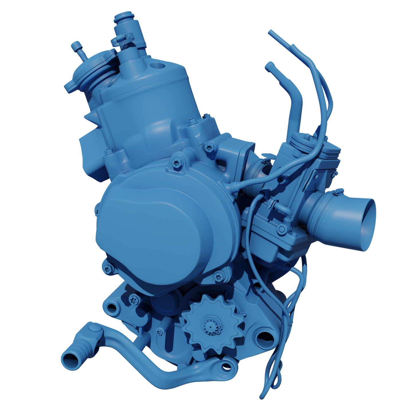 KTM SX65 AND GASGAS MC65 2016 TO 2023 ENGINE 3D MODEL (.OBJ AND .BLEND)