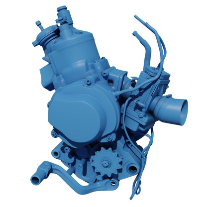 KTM SX65 AND GASGAS MC65 2016 TO 2023 ENGINE 3D MODEL (.OBJ AND .BLEND)