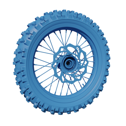 65CC FRONT WHEEL ASSEMBLY 3D MODEL (.OBJ AND .BLEND)