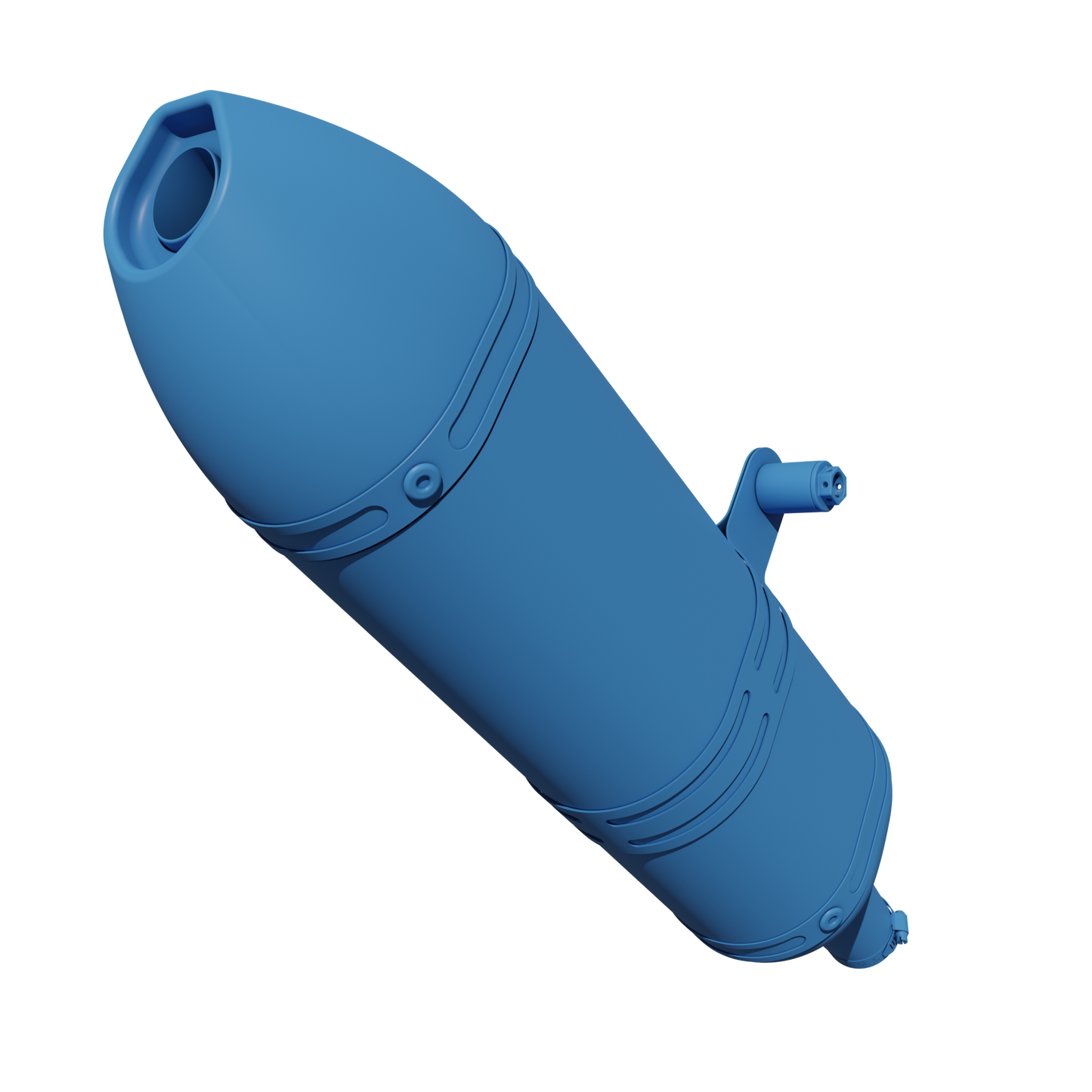 SCALVINI 2-STROKE EXHAUST 3D MODEL (.OBJ AND .BLEND)