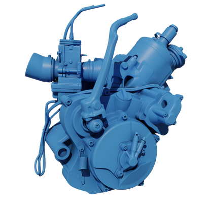 KTM SX65 AND GASGAS MC65 2016 TO 2023 ENGINE 3D MODEL (.OBJ AND .BLEND)