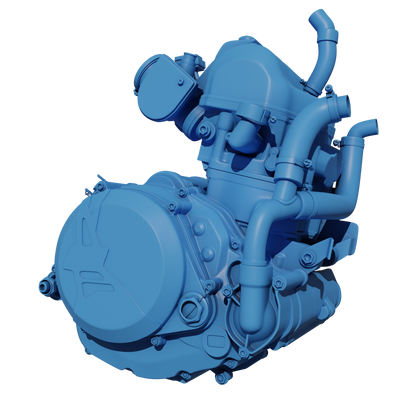 HONDA CRF450R 2021 ENGINE 3D MODEL (.OBJ AND .BLEND)