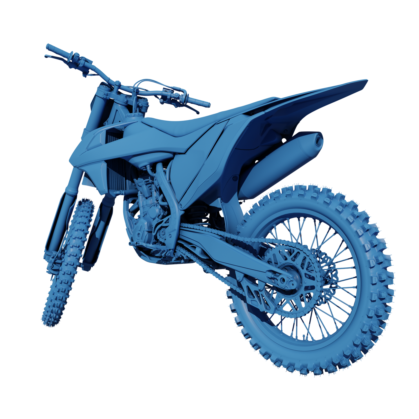 FULL KTM SX250F 2016, 2017 & 2018 3D DIRTBIKE MODEL (.OBJ AND .BLEND)