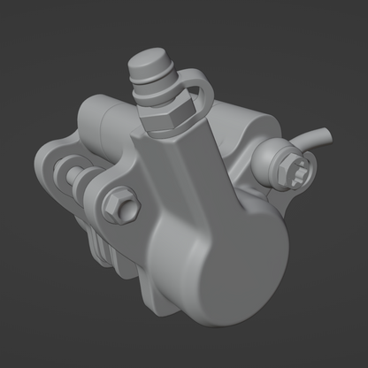 AFTERMARKET 65CC REAR CALIPER ASSEMBLY 3D MODEL (.OBJ AND .BLEND)