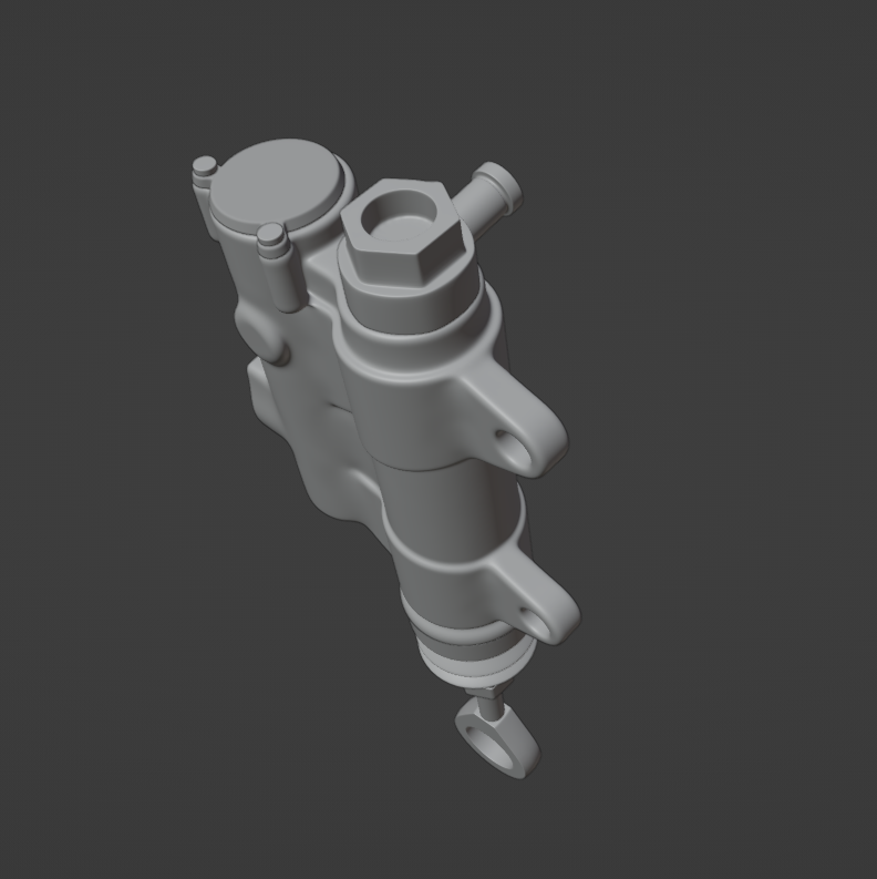 UNIVERSAL REAR MASTER BRAKE CYLINDER 3D MODEL (.OBJ AND .BLEND)