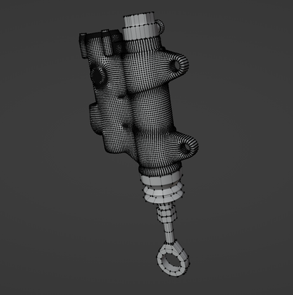 UNIVERSAL REAR MASTER BRAKE CYLINDER 3D MODEL (.OBJ AND .BLEND)