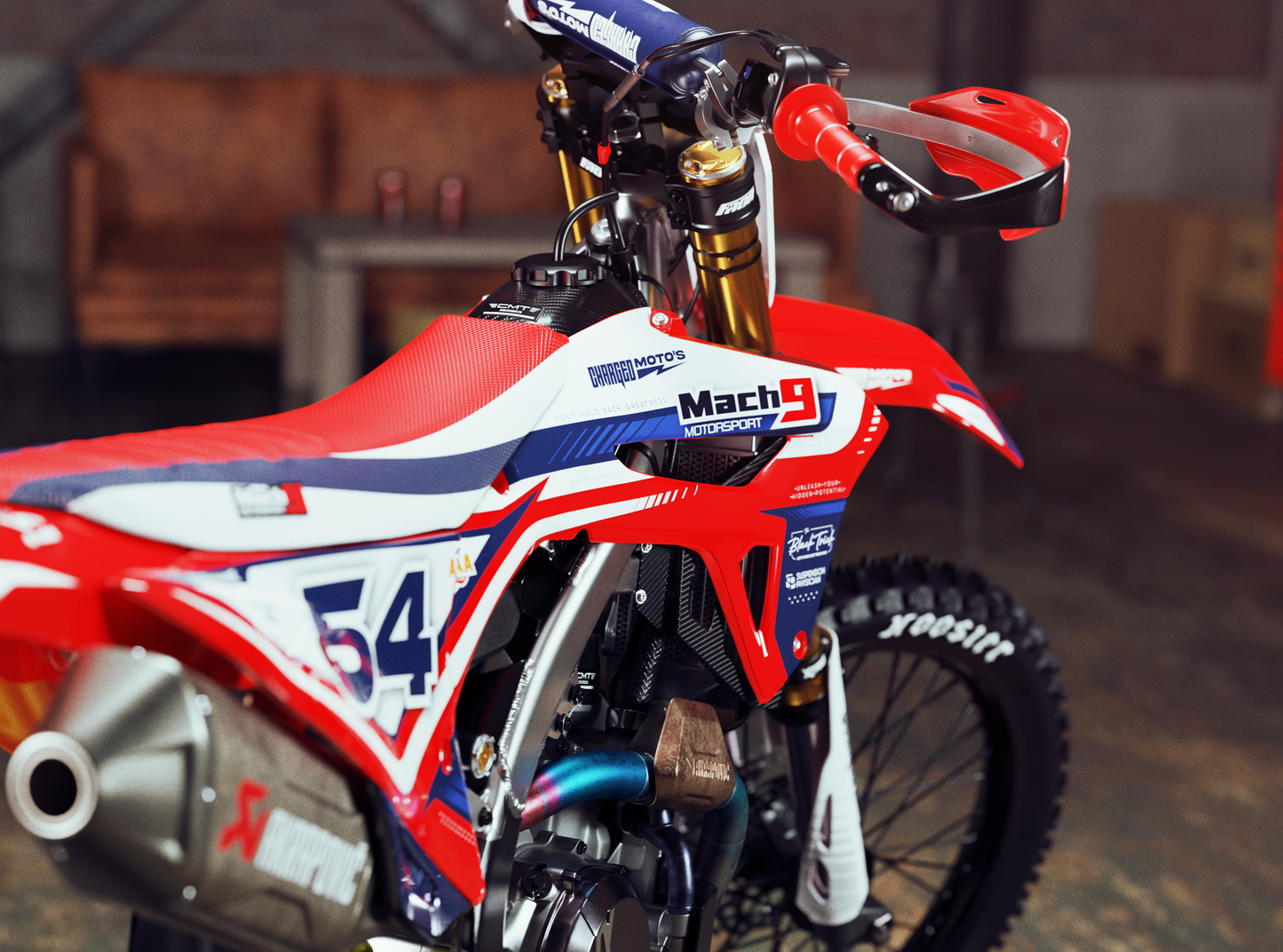 FULL HONDA CRF450R 2021 DIRTBIKE 3D MODEL (.OBJ AND .BLEND)