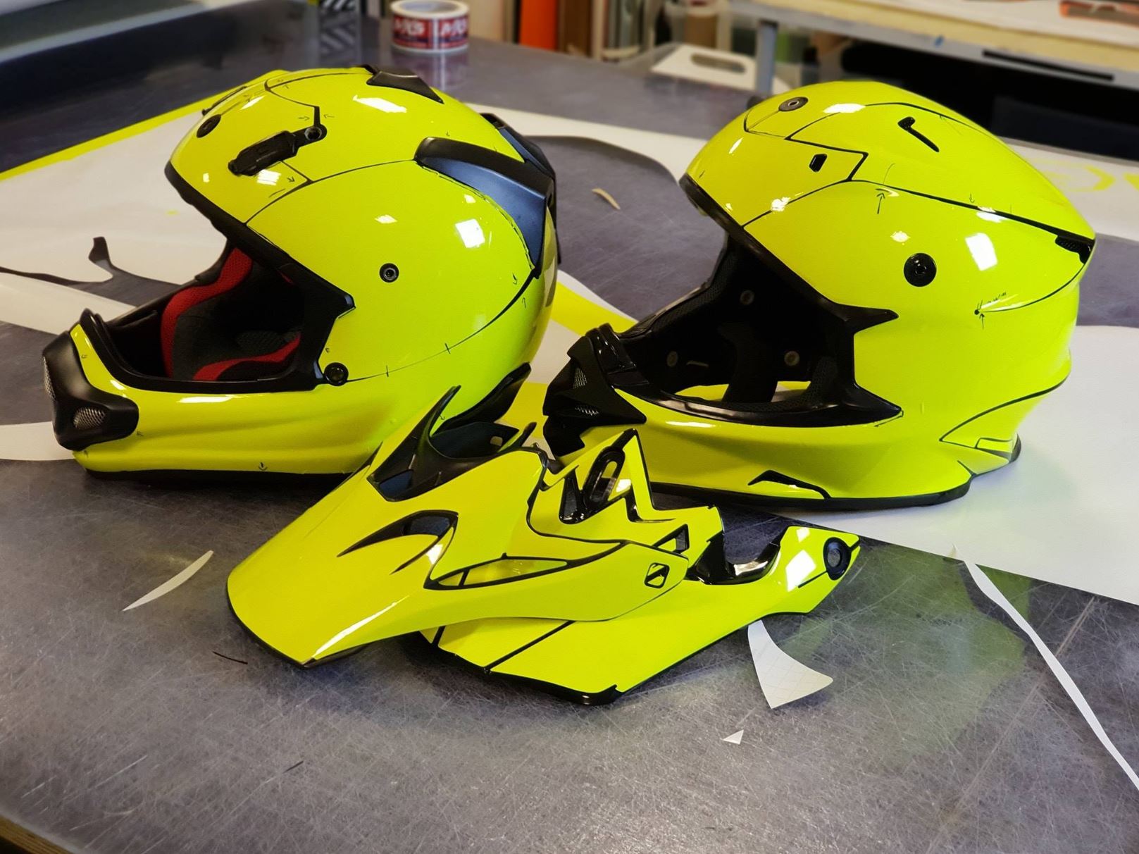helmet shoei vfx w SHOEI VFX-W SIZE XL HELMET TEMPLATE – MKS-Graphics