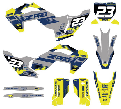 HUSQVARNA - SKY - PRE-MADE DESIGN (HUSQVARNA TC/FC 125+ 2022 - 2023 - 2024)