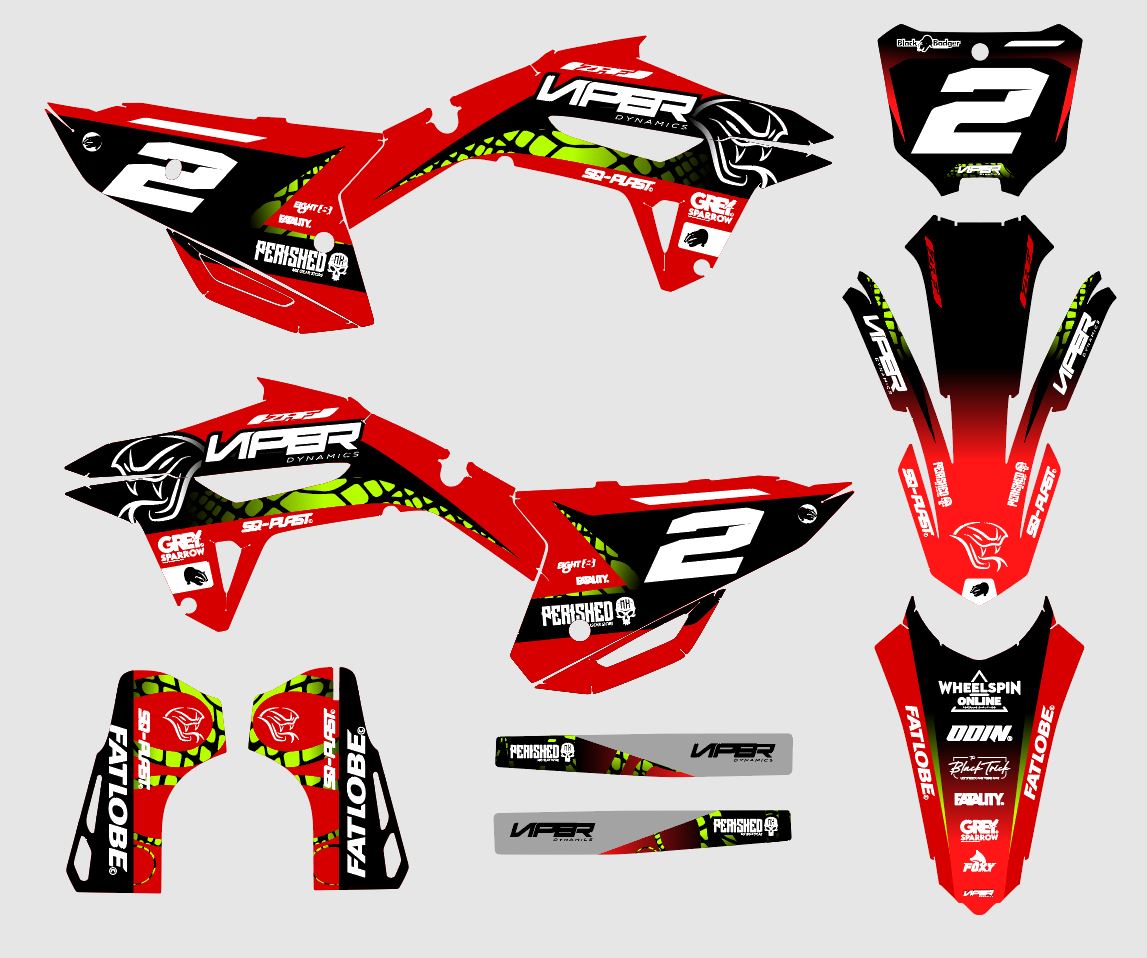 HONDA - VIPER - PRE-MADE DESIGN (HONDA CRF450R 2021 - 2022 - 2023 - 2024)