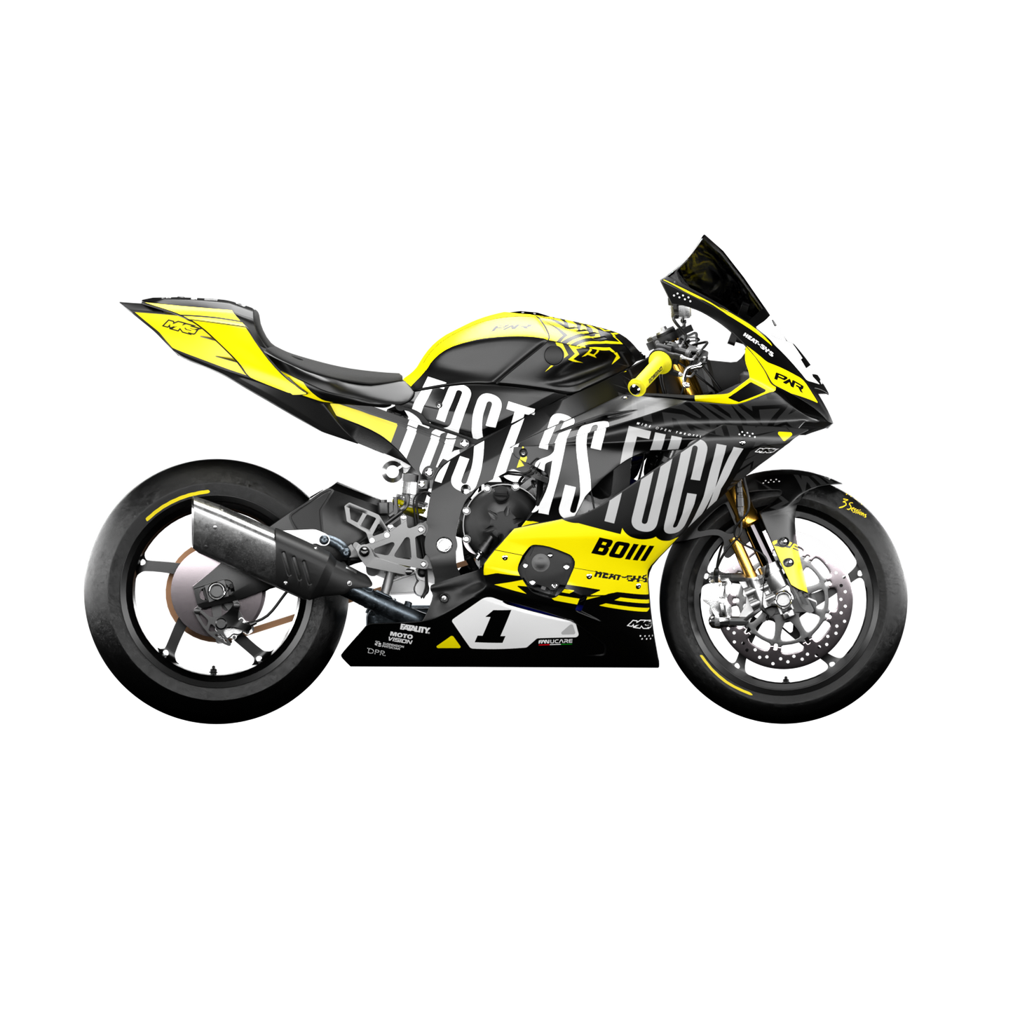 YAMAHA R6 2017 TO 2026 DESIGN 1 COLORSCHEME 1